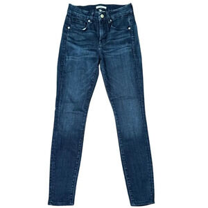 GOOD AMERICAN Good Legs Jeans 25 Dark Wash Skinny Ankle Stretch EUC